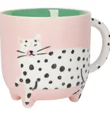 Danica Heirloom Tasse Chat à Pois Rose 15 oz de Danica