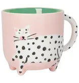 Danica Heirloom Tasse Chat à Pois Rose 15 oz de Danica