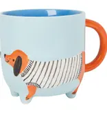Danica Heirloom Tasse 'Dachshund' Bleue 15 oz de Danica