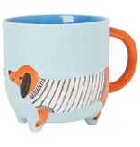 Danica Heirloom Tasse 'Dachshund' Bleue 15 oz de Danica