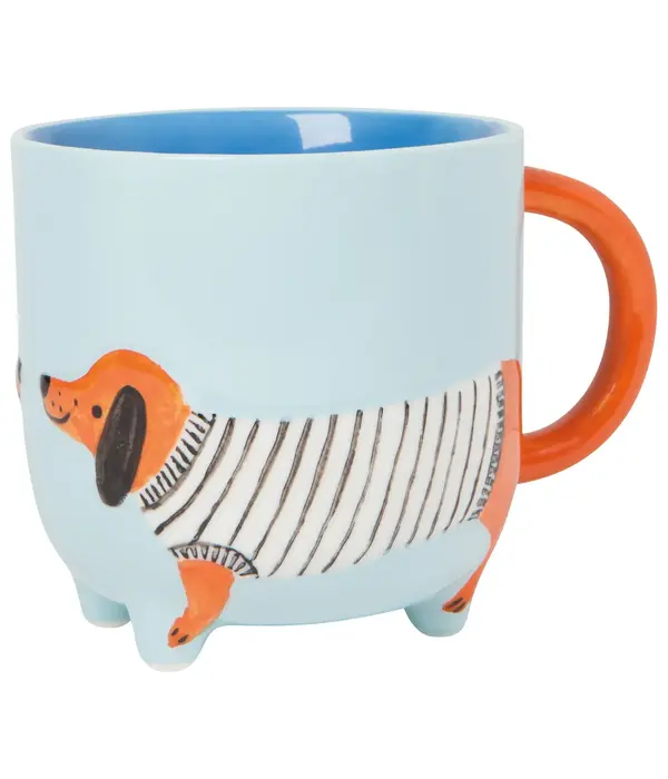 Danica Heirloom Tasse 'Dachshund' Bleue 15 oz de Danica