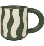 Danica Heirloom Tasse Rayée "Groovy" Verte 10oz de Danica