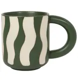 Danica Heirloom Tasse Rayée "Groovy" Verte 10oz de Danica