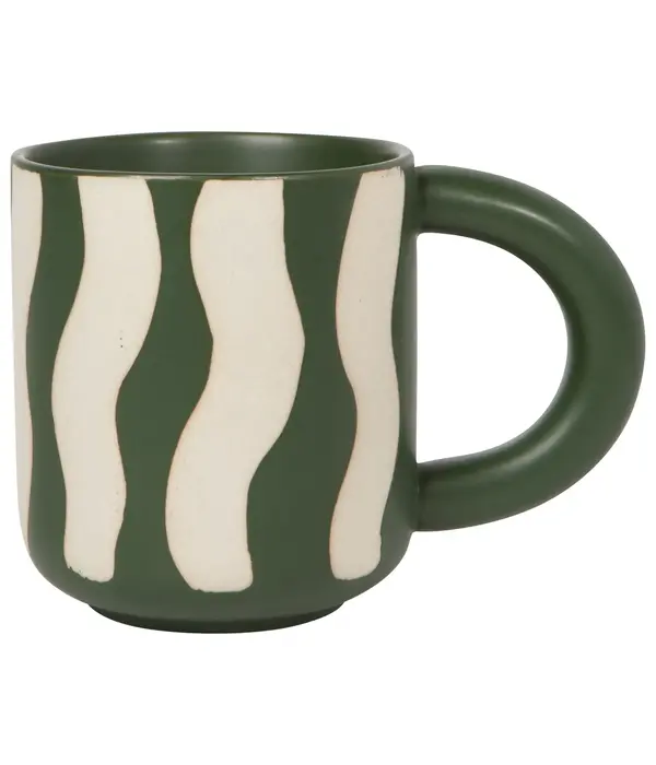 Danica Heirloom Tasse Rayée "Groovy" Verte 10oz de Danica
