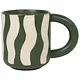 Tasse Rayée "Groovy" Verte 10oz de Danica