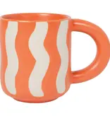 Danica Heirloom Tasse Rayée "Groovy" Orange 10oz de Danica