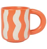 Danica Heirloom Danica Orange Groovy Mug 10oz