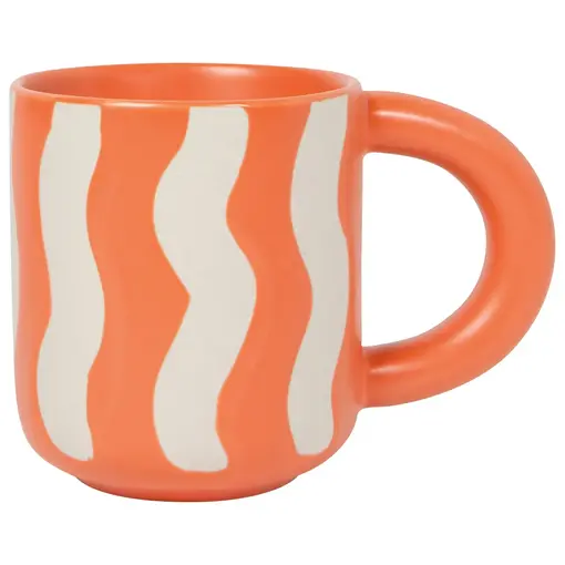 Danica Heirloom Tasse Rayée "Groovy" Orange 10oz de Danica