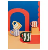 Danica Heirloom Tasse Rayée "Groovy" Jaune 10oz de Danica