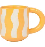 Danica Heirloom Tasse Rayée "Groovy" Jaune 10oz de Danica