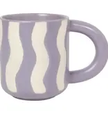 Danica Heirloom Tasse Rayée "Groovy" Mauve 10oz de Danica