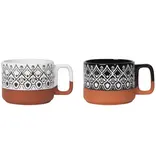 Tasses en Terre Cuite "Harmony" 14oz, ens/2 de Danica