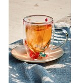 Double-Walled Mug with Dried Flowers 350 ml