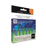 Rainbow Moments RAINBOW MOMENTS BLUE/GREEN COLORED FLAME BIRTHDAY CANDLES (12 PACK)