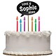 CHANDELLES D'ANNIVERSAIRE avec tableau personnalisable Rainbow Moments