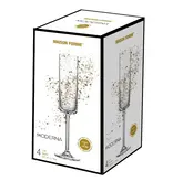 Flûtes à champagne Moderna 200 ml, ens/4 de Maison Forine