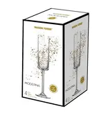Maison Forine Moderna Champagne Flutes 200 ml, Set of 4