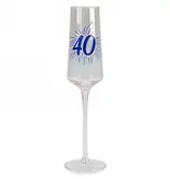 40th Champagne Flute