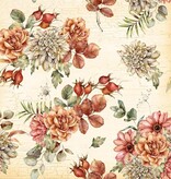 Set of 20 Autumn Flower Paper Napkins