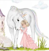 Ensemble de 20 serviettes de table en papier Princesse