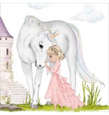 Ensemble de 20 serviettes de table en papier Princesse