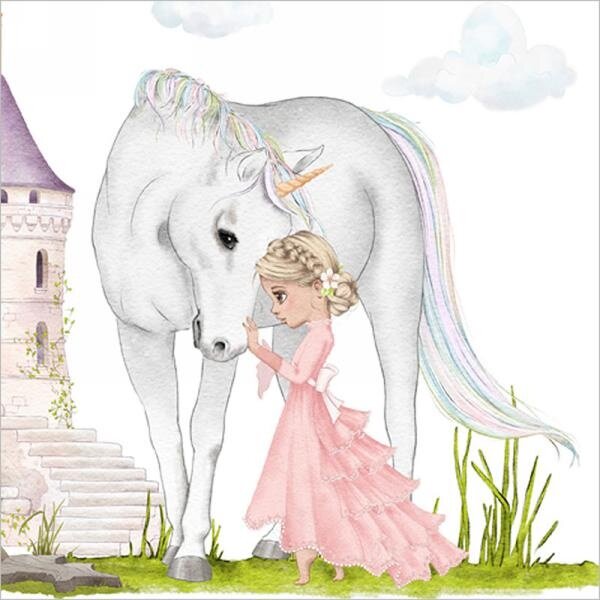 Ensemble de 20 serviettes de table en papier Princesse