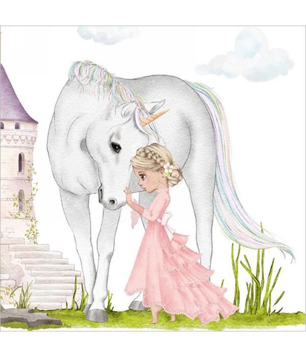 Ensemble de 20 serviettes de table en papier Princesse