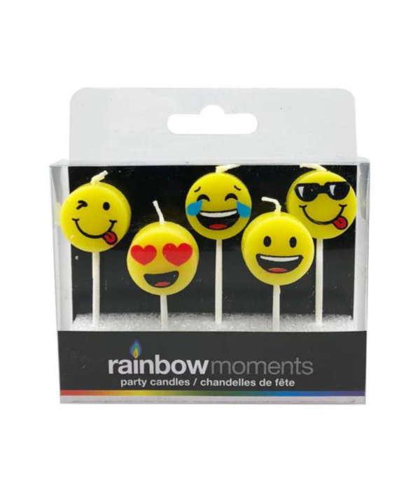 Rainbow Moments Bougies en forme de Emojis, ens/5 de Rainbow Moments