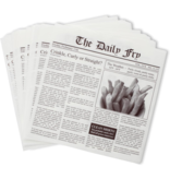 Fox Run Papier ciré pour frites imprimé journal, paquet de 24 de Fox Run