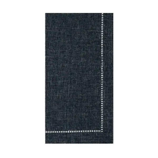 Harman Hemstitch Napkin, Set Of 4 in Navy Blue