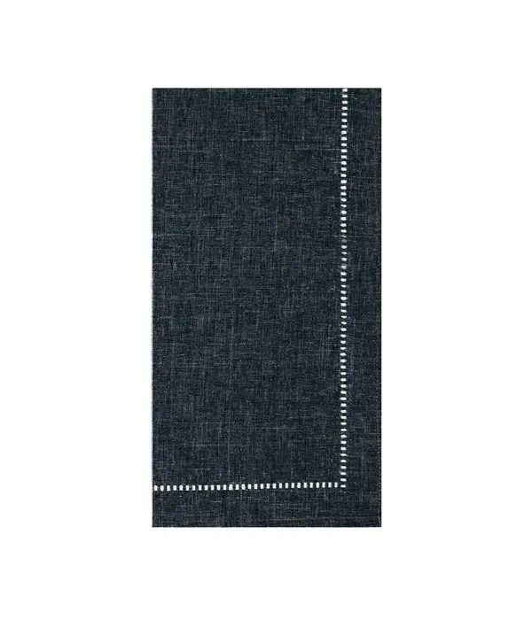 Harman Harman Hemstitch Napkin, Set Of 4 in Navy Blue