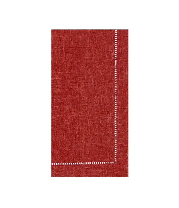 Harman Harman Hemstitch Napkin, Set Of 4 in Red