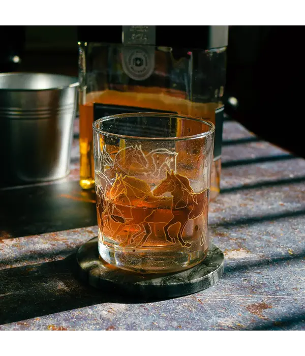 Verres avec illustration de chevaux 10.25oz, ens/6 de Cuisivin