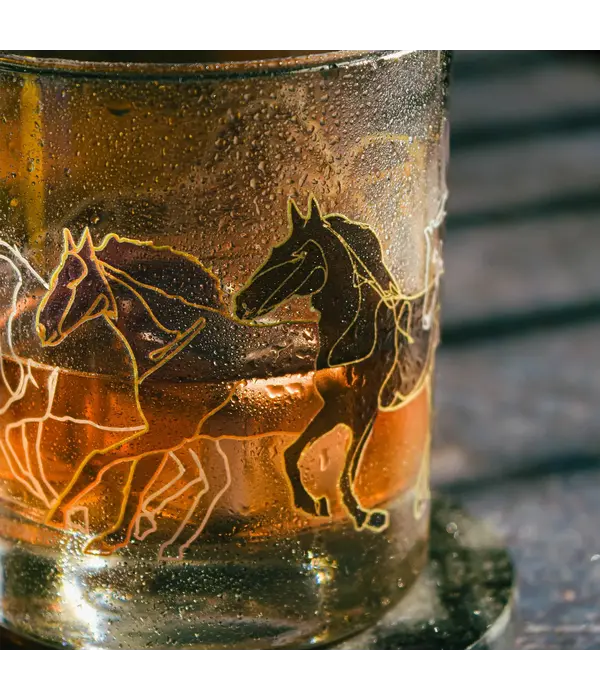 Verres avec illustration de chevaux 10.25oz, ens/6 de Cuisivin