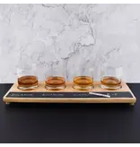Planche pour dégustation de vin avec pierre en stéatite