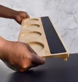 Planche pour dégustation de vin avec pierre en stéatite