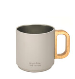 Taupe Double-Wall Mug 400ml