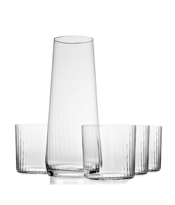 Krosno Carafe 1,2 L et ensemble de 4 verres Lumi de Kronso