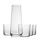 Kronso Lumi  Carafe 1.2 L and 4 Glasses Set