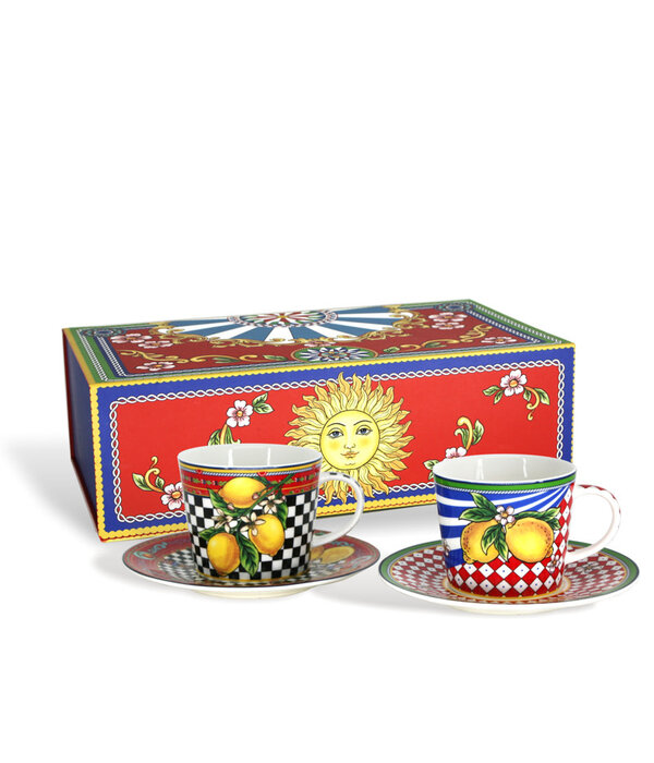 BIA Cordon Bleu Tesoro Espresso Cups & Saucers 100 ml, set of 2