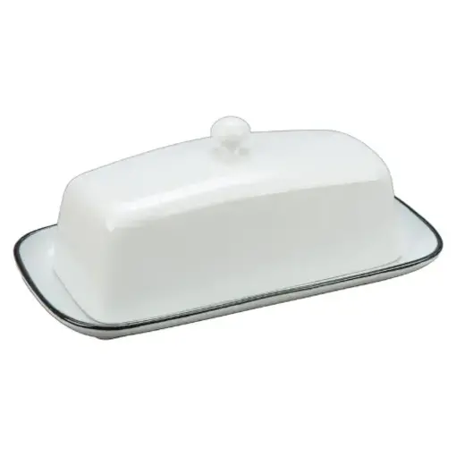 BIA Cordon Bleu Beurrier en porcelaine Silhouette de BIA