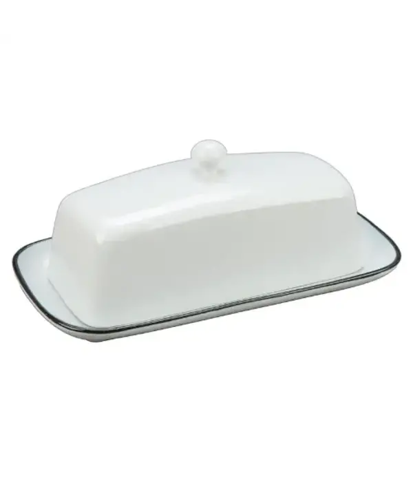 BIA Cordon Bleu Beurrier en porcelaine Silhouette de BIA