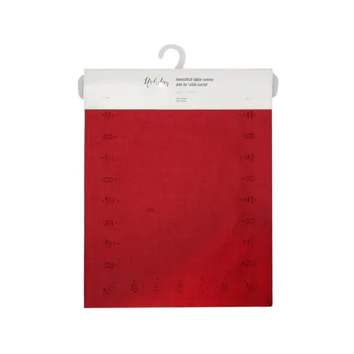 Harman Chemin de table Rouge avec des motifs de sapins