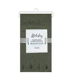 Harman Set of 4 Forest Green Napkins with Tree Patterns
