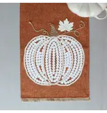Harman Orange Table Runner with Pumpkin Pattern