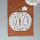 Orange Table Runner with Pumpkin Pattern