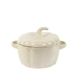 Harman Casserole décorative en grès en forme de citrouille