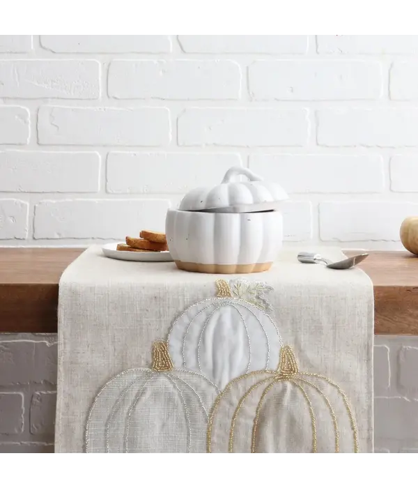 Harman White Pumpkin-Shaped Soup Bowl