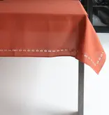 Harman Rust Tablecloth with Pumpkin Patterns 60 x 90"