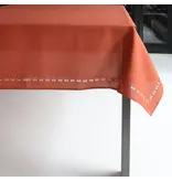 Harman Rust Tablecloth with Pumpkin Patterns 60 x 90"